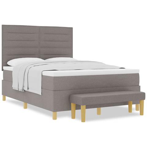 Letto a molle con materasso Talpa 140 x 190 cm Tessuto - Foto 1