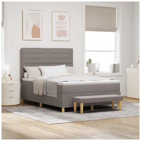 Letto a molle con materasso Talpa 140 x 190 cm Tessuto - Foto 2