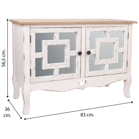 Mobile Da Ingresso In Legno Bianco 83x36x56,5h - Foto 7