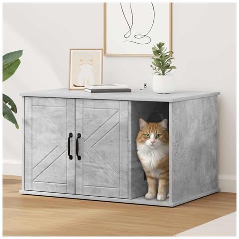 Casa per Gatti Calcestruzzo 85 x 55 x 50 cm Legno multistrato - Foto 2