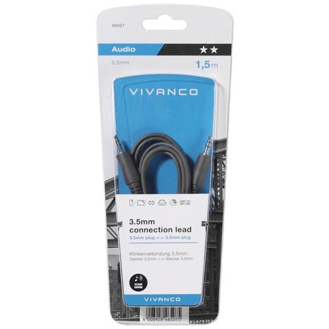 B46/10 15 cavo audio 1,5 m 3.5mm Nero - Foto 2