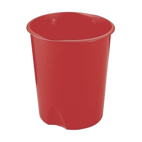 Cestino gettacarte in polipropilene, antiurto, lavabile da 16,5 litri colore Rosso - Foto 1
