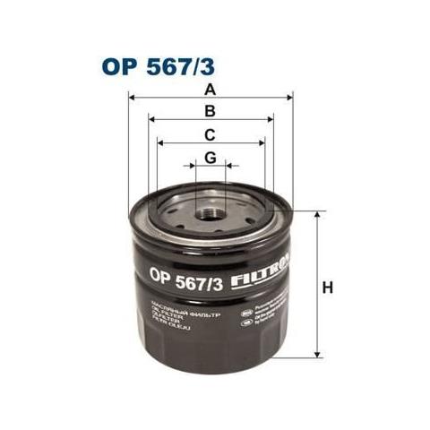 Filtro Olio Op 567/3 - Foto 1