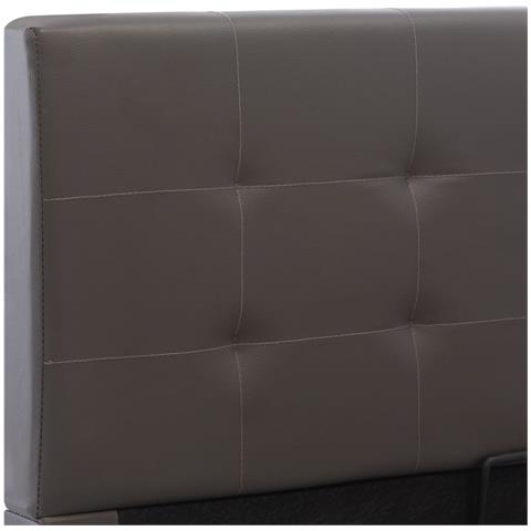 Giroletto Con Contenitore Idraulico Grigio Similpelle 100x200cm - Foto 2
