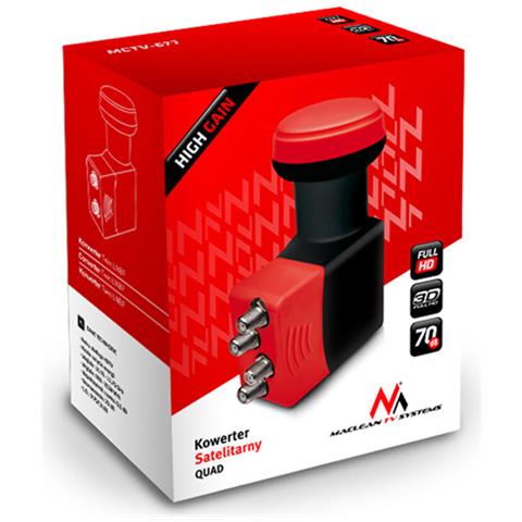 Convertitore Satelitare Quad High Gain Rafforzato Lnb Mctv-671 - Foto 3