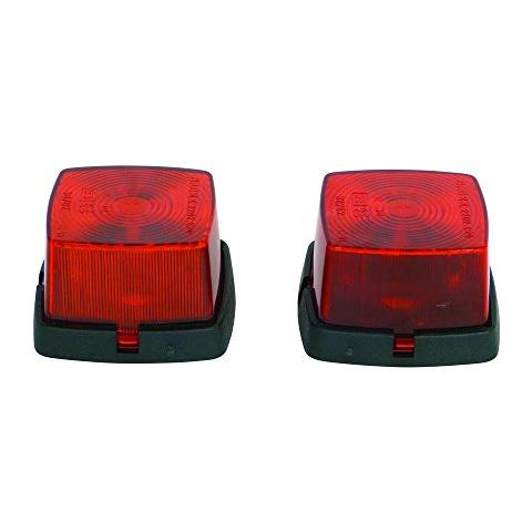 0414011 - Set Di 2 Luci Di Segnalazione, 63 X 67 Mm, Colore: Rosso - Foto 1