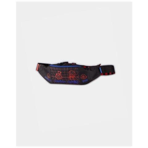 Super Mario Marsupio Nero (Super Mario Bros. Neon Characters Print Waist Bag, Unisex, Multi-colour [ lt640566ntn])  - Foto 2