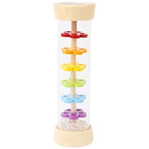Piccolo Piede Pioggia In Legno Con Pallinestrumento Ritmico E Sonaglioadatto Ha Neonati E Bambini Piccoli. Giocattoli11567 - Foto 1