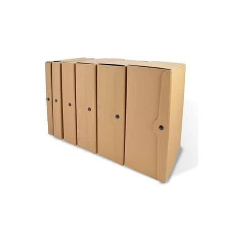 Porta Progetti Con Tre Bottoni 25x35 Cm Dorso 4 Cm Avana Cpeco04av - Foto 1