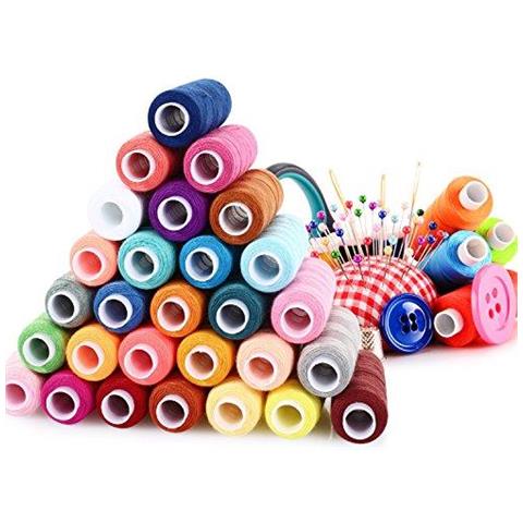 Discussione Cucire 30 Colori 250 Yards Ogni Kit Bobina Di Cucito Con 16 Aghi Da Cucito E 2 Infila Aghi 48 Pezzi Adatti Per Cucire A Mano E Cucire A Macchina - Foto 2