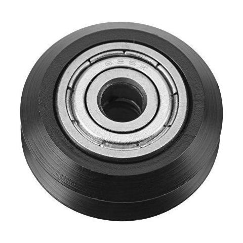 10 Stampanti V-slot Pz Modelli 3d Pulley V Slot Pom Plastica Pulley Modelli V Groove Cuscinetti A Sfera Della Puleggia Passiva Rotonda Ruote A Rulli Nero - Foto 2