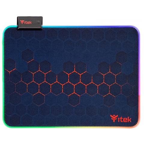 Gaming Mouse Pad RGB E1 - Materiale Premium, Antiscivolo, Massima Precisione, RGB con 12 modalit, 350x250x3mm - Foto 1