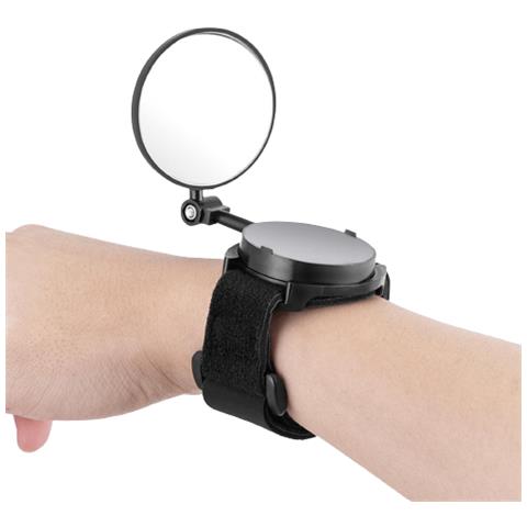 Specchietto Da Polso Per Bici Orientabile A 360° Black - Foto 1