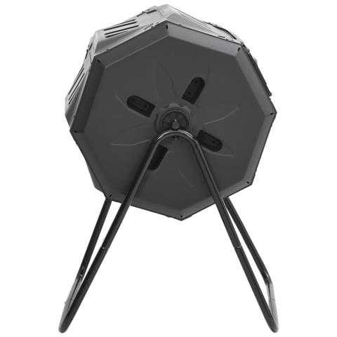 Compostiera da Giardino Nera 73x64x95 cm da 160 L - Foto 3