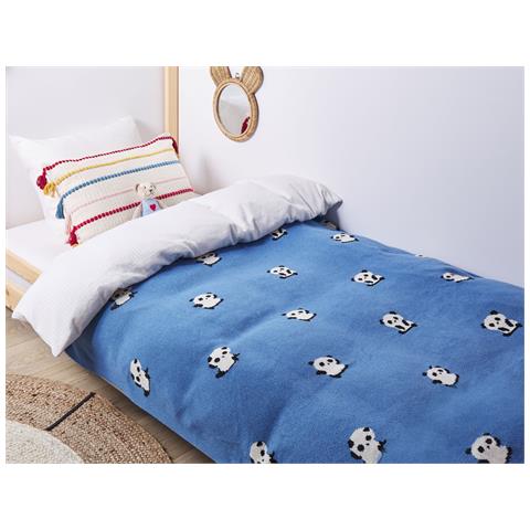 Coperta Talokan Cotone 130 X 170 Cm Blu - Foto 1