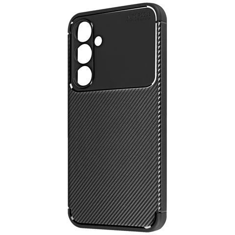 Cover Per Samsung Galaxy A35 5g Silicone Flessibile Effetto Carbonio - Foto 2