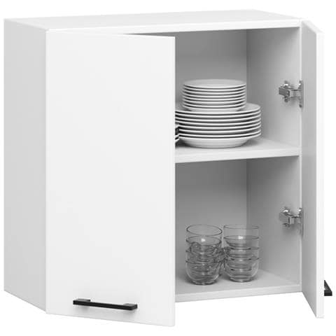 Mobile da cucina pensile OLIWIA, 2 ante, 60x30x58 cm, Colore Bianco - Foto 2