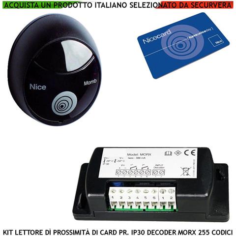 Kit Lettore Card O Tessera Decodifica Il Rfid Ip55 Centralina Morx Bluebus Riconosce Memorizza 255 Codici Conferma Di - Foto 2