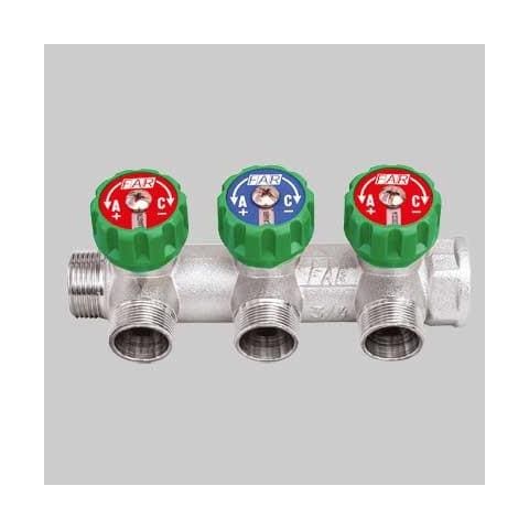 Collettore Multi 1'' Con Rubinetti 4 Vie - Int. 45 - Foto 1
