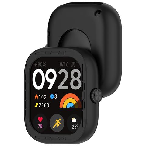 Custodia Protettiva In Silicone Per Redmi Watch 4 Black - Foto 2