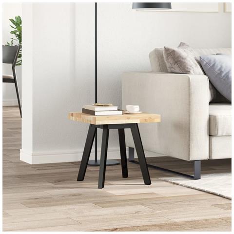 Piano Tavolo Quadrato 40x40x4 Cm In Legno Massello Di Acacia - Foto 3