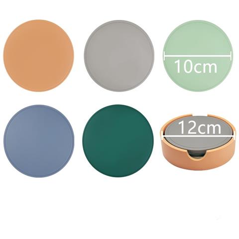 Sottobicchiere In Silicone Con Supporto Multicolor - Foto 1
