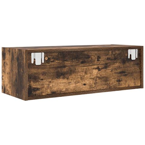 Mobili TV 2 pz Rovere Fumo 80x31x25,5 cm Legno Multistrato - Foto 2