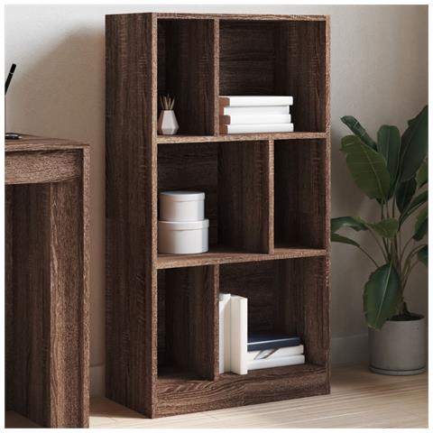 Libreria Rovere Marrone 57x28,5x107,5 Cm In Legno Multistrato - Foto 1