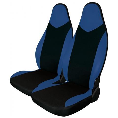 Coprisedili Anteriori Sporty Tg. Unica Tess. Nero/blu Elettrico - Foto 1