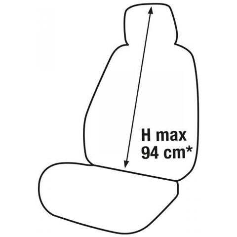 Coprisedili Anteriori Sporty Tg. Unica Tess. Nero/blu Elettrico - Foto 3