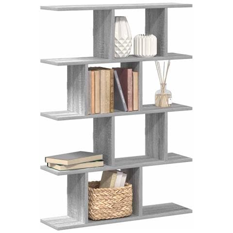 Mensola A Cubo Da Muro 12 Scomparti In Truciolato Sonoma Grigio - Foto 1