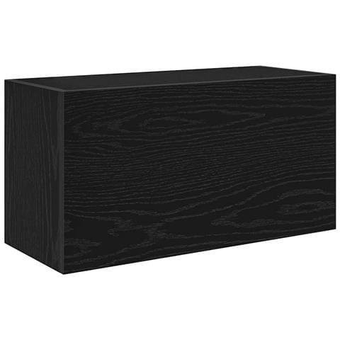 Mobile Da Bagno A Parete Nero 60x25x30 Cm In Legno Multistrato - Foto 2