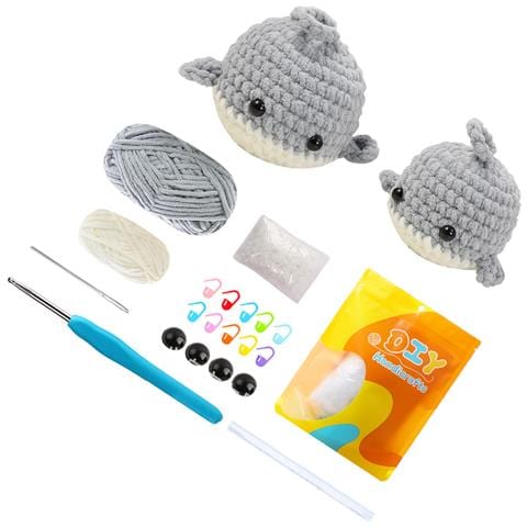 Kit Per Uncinetto Balena Fatto A Mano Grey - Foto 1