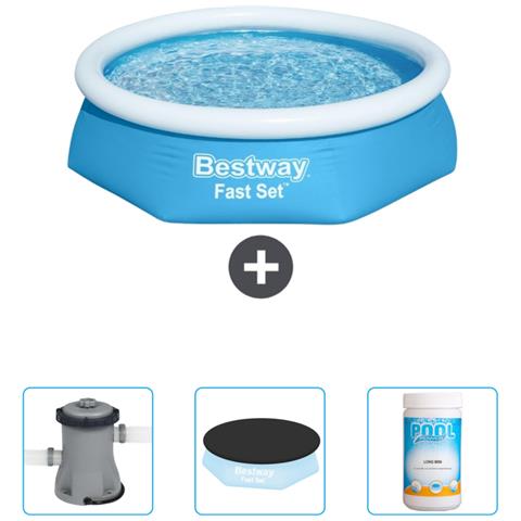 Piscina Fuori Terra - In Giro - 244x61 Cm - Blu - Include Accessori Coordinati Cb39 - Foto 1