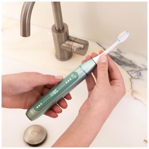 SonicYou Adulto Spazzolino elettrico sonico Verde, Colore menta - Foto 6