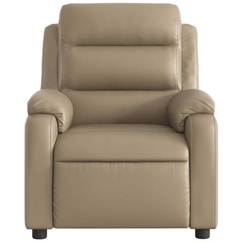 Poltrona Reclinabile Massaggio Elettrica Cappuccino Similpelle - Foto 9