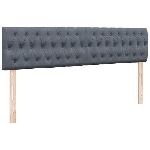 Struttura Letto Pouf con Materasso 200x200 cm in Velluto - Foto 9