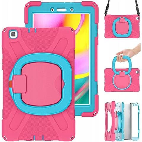 Custodia Per Samsung Tab A 8.0"" T290 T295 Con Supporto E Tracolla Rosa - Foto 1