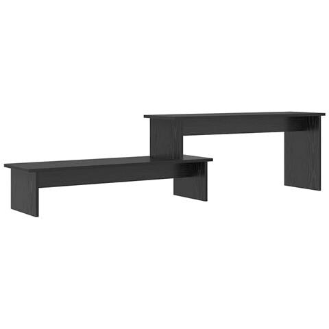 Mobile TV Rovere nero 180 x 30 x 43 cm Legno multistrato - Foto 1