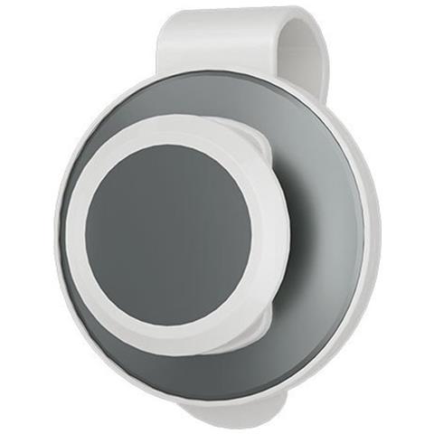 Clip Multifunzionale Per Occhiali Da Sole Per Aletta Parasole Auto - Bianco Argento - Foto 1