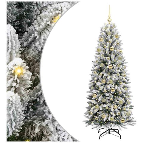 Albero di Natale artificiale con 300 LED Bianco 180 cm - Foto 1