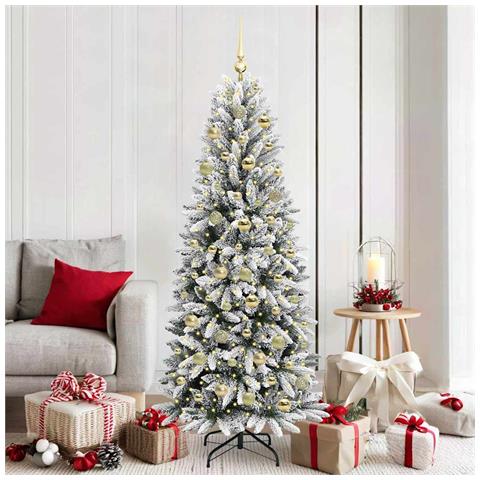 Albero di Natale artificiale con 300 LED Bianco 180 cm - Foto 2