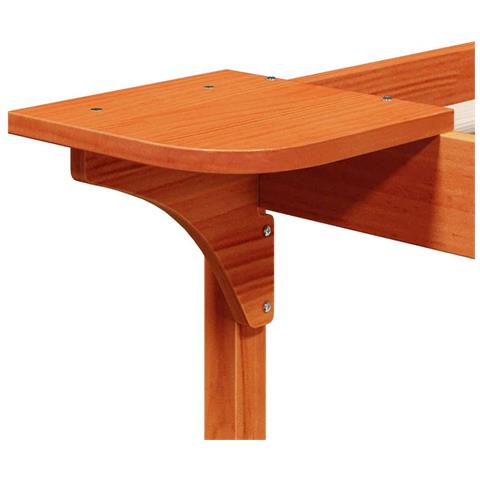 Letto con Tavolini Laterali Marrone cerato 80 x 210 cm - Foto 9