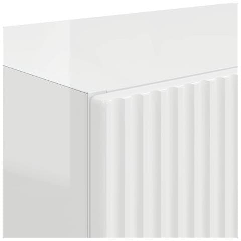 Mobile TV da parete 2 pcs Bianco Lucido 59,5 x 31 x 40 cm - Foto 9