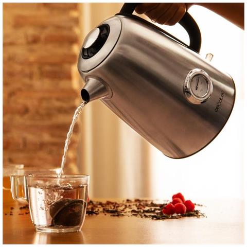 Thermosense 620 Vintage bollitore elettrico 1,7 L 2200 W Acciaio inox, Nero - Foto 8