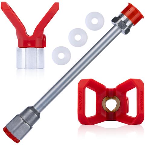Lancia Per Pistola A Spruzzo 30cm - Set Con 4 Guarnizioni E Protezione Ugello In Acciaio Inox | Filettatura 7/8'' | Alta Pressione 290 Bar - Foto 1
