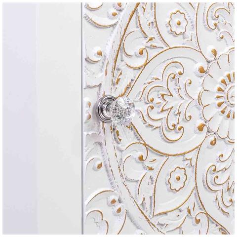 Tavolino In Legno Con 1 Cassetto E 1 Porta 47x30x70 - Foto 8