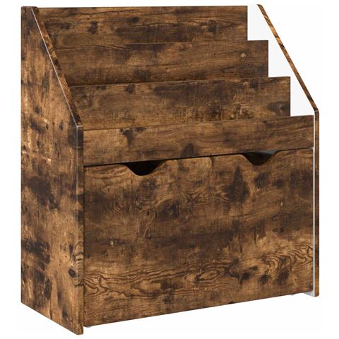 Libreria per Bambini con cassetto Rovere fumé 60 x 29,5 x 69 cm - Foto 1
