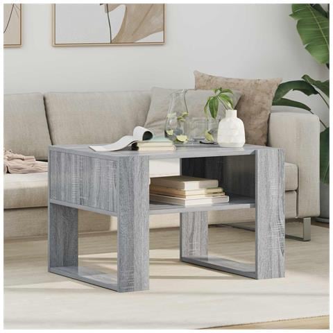 Tavolino da salotto Grigio Sonoma 66 x 53 x 45 cm - Foto 2