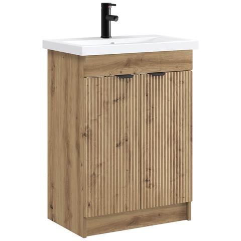 Set di mobili per il bagno Rovere Artigianale - Foto 1